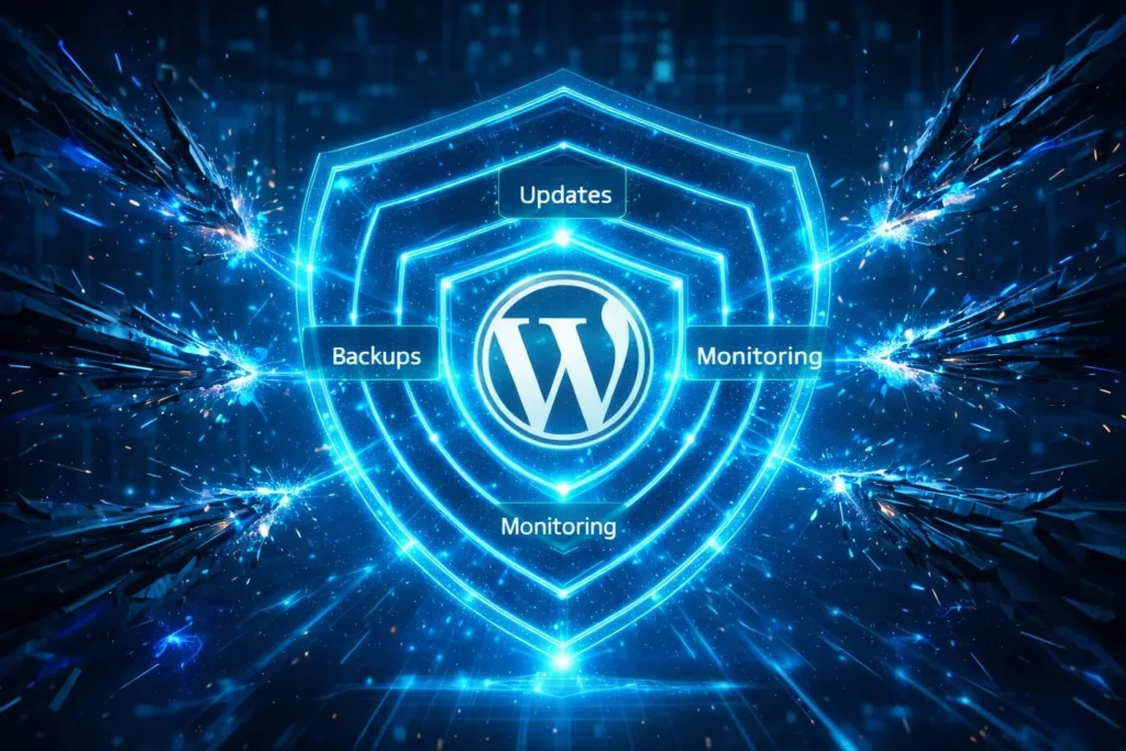 The Hidden Risks of Ignoring WordPress Maintenance Services 3 Proactive WordPress Hardening and security monitoring through professional maintenance services.