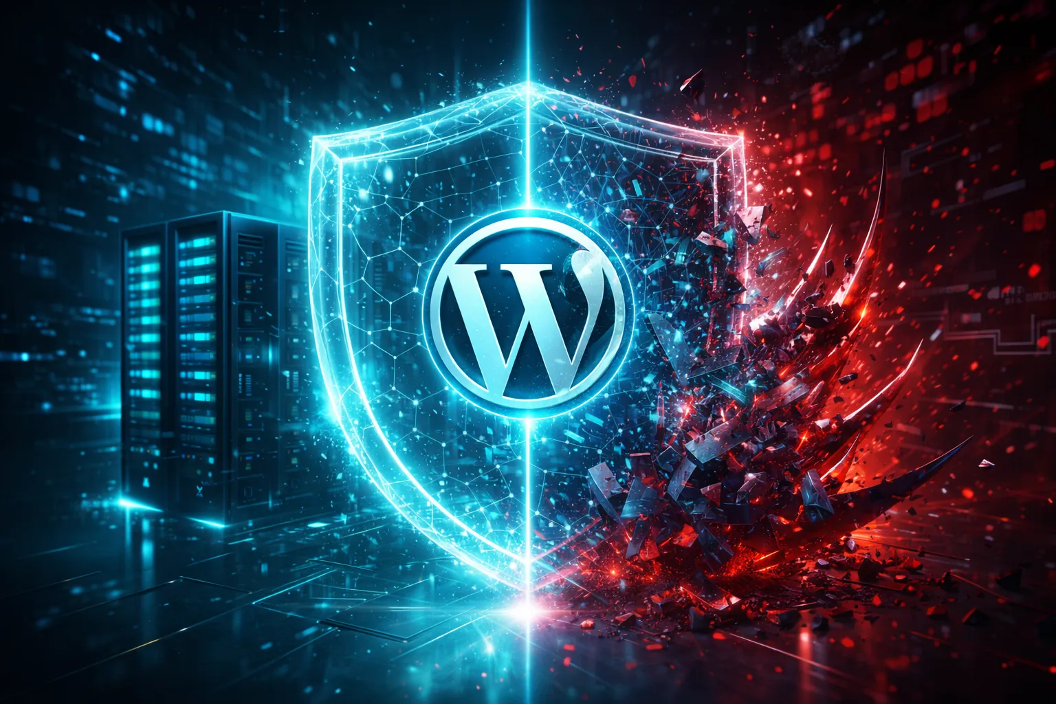 Visualizing the hidden security risks of ignoring WordPress Maintenance Services and the power of proactive hardening.