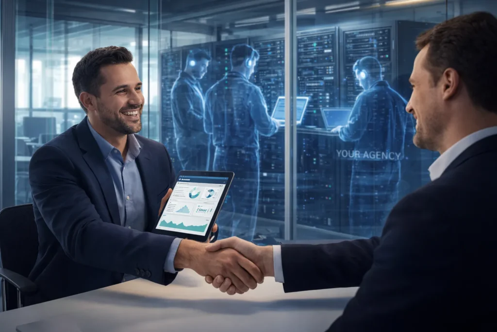 A White-Label WordPress Technical Partner acting as an invisible technical infrastructure for a successful digital agency.